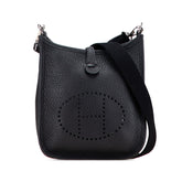 エルメス エヴリンTPM アマゾーヌ 斜め掛け ショルダーバッグ ブラック シルバー金具 トリヨンクレマンス レディース HERMES 【中古】