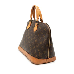ルイ ヴィトン モノグラム アルマPM ハンドバッグ M51130 ブラウン PVC レザー レディース LOUIS VUITTON 【中古】