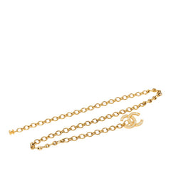 シャネル ココマーク チェーンベルト ゴールド メッキ ラインストーン レディース CHANEL 中古