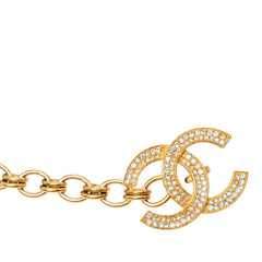 シャネル ココマーク チェーンベルト ゴールド メッキ ラインストーン レディース CHANEL 中古
