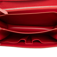 セリーヌ クラシックボックス ミディアム 斜めかけ ショルダーバッグ レッド レザー レディース CELINE 【中古】