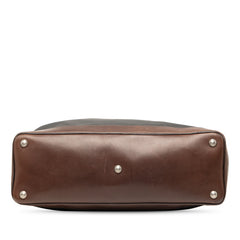 ルイ ヴィトン シャコー トートバッグ ショルダーバッグ 2WAY M93462 グレー ブラウン キャンバス レザー レディース LOUIS VUITTON 【中古】