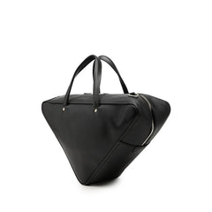 バレンシアガ トライアングルダッフルバッグ ハンドバッグ ショルダーバッグ 2WAY ブラック レザー レディース BALENCIAGA 【中古】