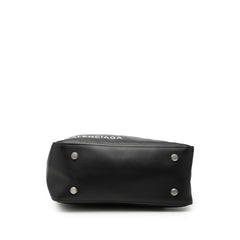 バレンシアガ トライアングルダッフルバッグ ハンドバッグ ショルダーバッグ 2WAY ブラック レザー レディース BALENCIAGA 【中古】