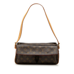 ルイ ヴィトン モノグラム ヴィバシテMM ショルダーバッグ ワンショルダー M51164 ブラウン PVC レザー レディース LOUIS VUITTON 【中古】