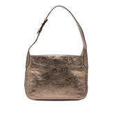 サルヴァトーレフェラガモ ガンチーニ ショルダーバッグ ワンショルダー GG-21C910 ゴールド レザー レディース Salvatore Ferragamo 【中古】