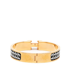 エルメス クリックH PM ブレスレット ゴールド マルチカラー メッキ エナメル レディース HERMES 【中古】