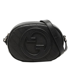 グッチ ブロンディ ミニショルダーバッグ 760175 ブラック レザー レディース GUCCI 【中古】