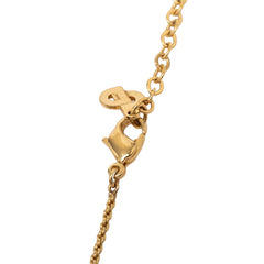 ディオール ヴィンテージ ロゴ ネックレス ゴールド メッキ レディース Dior 【中古】
