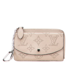 ルイ ヴィトン モノグラム マヒナ ポルトカルト レクト ヴェルソ コインケース フラグメントケース M81287 ガレ グレージュ レザー レディース LOUIS VUITTON 【中古】