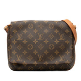 ルイ ヴィトン モノグラム ミュゼット タンゴ ショート ショルダーバッグ M51257 ブラウン PVC レザー レディース LOUIS VUITTON 【中古】