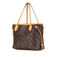 ルイ ヴィトン モノグラム ネヴァーフルPM ハンドバッグ トートバッグ M40155 ブラウン PVC レザー レディース LOUIS VUITTON 【中古】