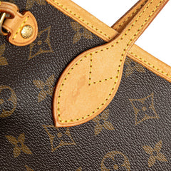 ルイ ヴィトン モノグラム ネヴァーフルPM ハンドバッグ トートバッグ M40155 ブラウン PVC レザー レディース LOUIS VUITTON 【中古】