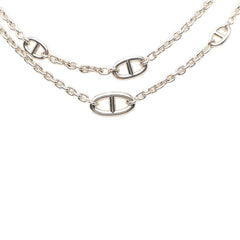エルメス シェーヌダンクル ファランドール 120 ロング ネックレス SV925 シルバー レディース HERMES 【中古】