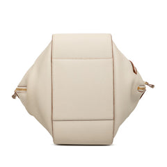 ロエベ アナグラム ハンモック スモール ハンドバッグ ショルダーバッグ ドローストリング 2WAY ホワイト レザー レディース LOEWE 【中古】