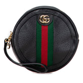グッチ オフィディア シェリーライン ポーチ 小物入れ 574841 ブラック マルチカラー レザー レディース GUCCI 【中古】