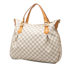 ルイ ヴィトン ダミエ アズール イーヴォラMM ハンドバッグ ショルダーバッグ 2WAY N41133 ホワイト PVC レザー レディース LOUIS VUITTON 【中古】