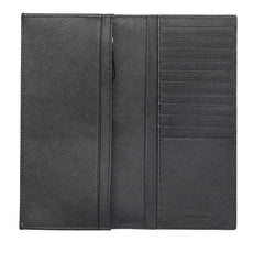 プラダ サフィアーノ 二つ折り 長財布 ロングウォレット 2MV836 ブラック 黒 レザー レディース PRADA 【中古】