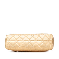 シャネル マトラッセ ココマーク チェーン トートバッグ ゴールド レザー レディース CHANEL 【中古】