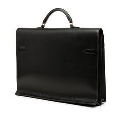 エルメス ケリーデペッシュ38 ハンドバッグ ビジネスバッグ ブリーフケース ブラック アルデンヌ レディース HERMES 【中古】