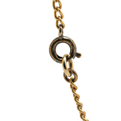 シャネル ココ スター モチーフ ネックレス ブラック ゴールド メッキ レディース CHANEL 【中古】