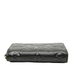 ルイ ヴィトン モノグラム アンプラント ジッピーコインパース コインケース M60574 ノワール ブラック レザー レディース LOUIS VUITTON 【中古】