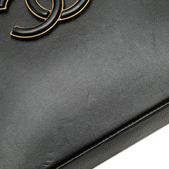 シャネル ココマーク ハンドバッグ ショルダーバッグ 2WAY ブラック カーフスキン レディース CHANEL 中古