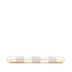 ルイ ヴィトン ダミエ アズール ポシェット クレ コインケース 小銭入れ N62659 ホワイト PVC レザー レディース LOUIS VUITTON 【中古】