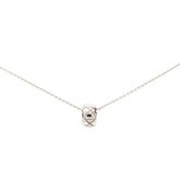 シャネル ココクラッシュ マトラッセ ネックレス K18WG ホワイトゴールド レディース CHANEL 【中古】