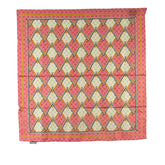 グッチ GGスネーク 蛇 幾何学模様 スカーフ ピンク ゴールド マルチカラー シルク レディース GUCCI 【中古】