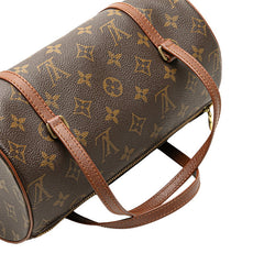 ルイ ヴィトン モノグラム パピヨンPM 26 (旧) ハンドバッグ M51366 ブラウン PVC レザー レディース LOUIS VUITTON 【中古】