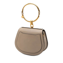 クロエ ナイル ハンドバッグ ショルダーバッグ 2WAY グレー レザー レディース Chloe 【中古】