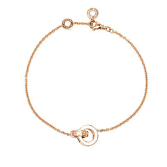 ブルガリ ブルガリブルガリ ローマン ソルベ チェーンブレスレット K18PG ピンクゴールド レディース BVLGARI 【中古】