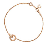 ブルガリ ブルガリブルガリ ローマン ソルベ チェーンブレスレット K18PG ピンクゴールド レディース BVLGARI 【中古】