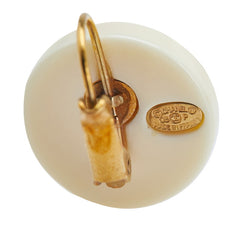 シャネル カメリア ピアス ホワイト ピンク ゴールド プラスチック メッキ レディース CHANEL 【中古】