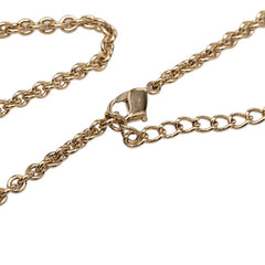 ディオール ロゴ チェーン ペンダント ネックレス ゴールド メッキ レディース Dior 【中古】