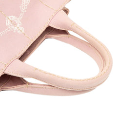 プラダ カナパ ミニ ハンドバッグ ショルダーバッグ 2WAY 1BG439 ピンク キャンバス レディース PRADA 【中古】