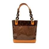 ルイ ヴィトン モノグラム カバ アンブルPM ハンドバッグ M92502 ブラウン ベージュ ビニール レザー レディース LOUIS VUITTON 【中古】
