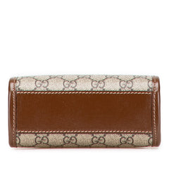 グッチ GGスプリーム インターロッキングG ショルダーバッグ ハンドバッグ 2WAY 671623 ブラウン PVC レザー レディース GUCCI 【中古】