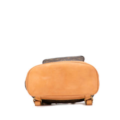 ルイ ヴィトン モノグラム モンスリMM リュック バックパック M51136 ブラウン PVC レザー レディース LOUIS VUITTON 【中古】