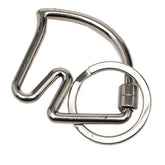 エルメス シュバル ホース 馬 モチーフ キーリング キーホルダー シルバー メタル レディース HERMES 【中古】