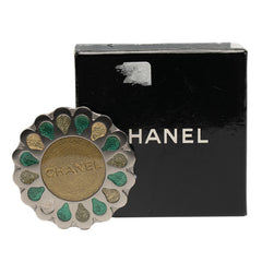 シャネル ブローチ シルバー マルチカラー メタル レディース CHANEL 【中古】