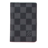 ルイ ヴィトン ダミエ グラフィット オーガナイザー ドゥ ポッシュ カードケース N63143 ノワール ブラック PVC レザー レディース LOUIS VUITTON 【中古】