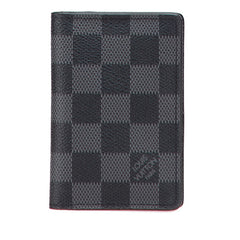ルイ ヴィトン ダミエ グラフィット オーガナイザー ドゥ ポッシュ カードケース N63143 ノワール ブラック PVC レザー レディース LOUIS VUITTON 【中古】