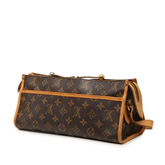 ルイ ヴィトン モノグラム ポパンクール ロン 斜め掛け ショルダーバッグ M40008 ブラウン PVC レザー レディース LOUIS VUITTON 【中古】