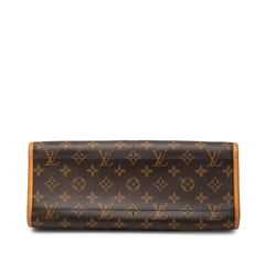 ルイ ヴィトン モノグラム ポパンクール ロン 斜め掛け ショルダーバッグ M40008 ブラウン PVC レザー レディース LOUIS VUITTON 【中古】
