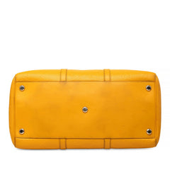グッチ GGエンボス ボストンバッグ ダッフルバッグ ショルダーバッグ 2WAY 625768 イエロー レザー レディース GUCCI 中古