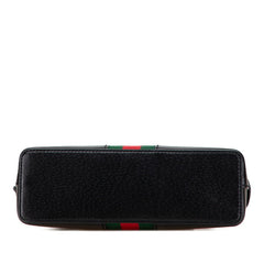 グッチ オフィディア シェリーライン ショルダーバッグ 499621 ブラック レザー レディース GUCCI 【中古】