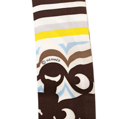 エルメス ツイリー Brides de Gala Shadow ブリッド ドゥ ガラ シャドー スカーフ ホワイト マルチカラー シルク レディース HERMES 【中古】