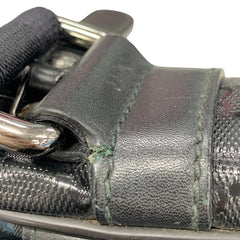 グッチ GGインプリメ 斜め掛け ショルダーバッグ 201448 ブラック PVC レザー レディース GUCCI 【中古】